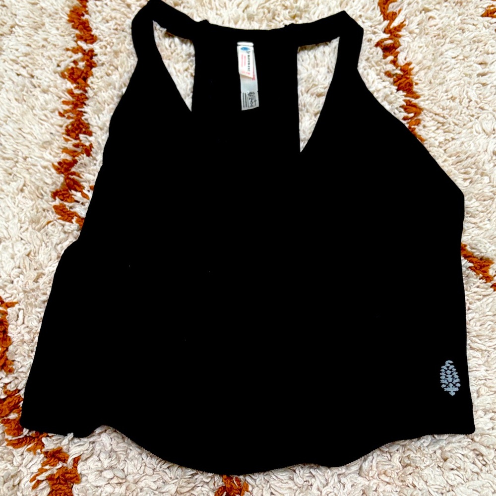 Free People Movement Black Sleeveless Tank Top